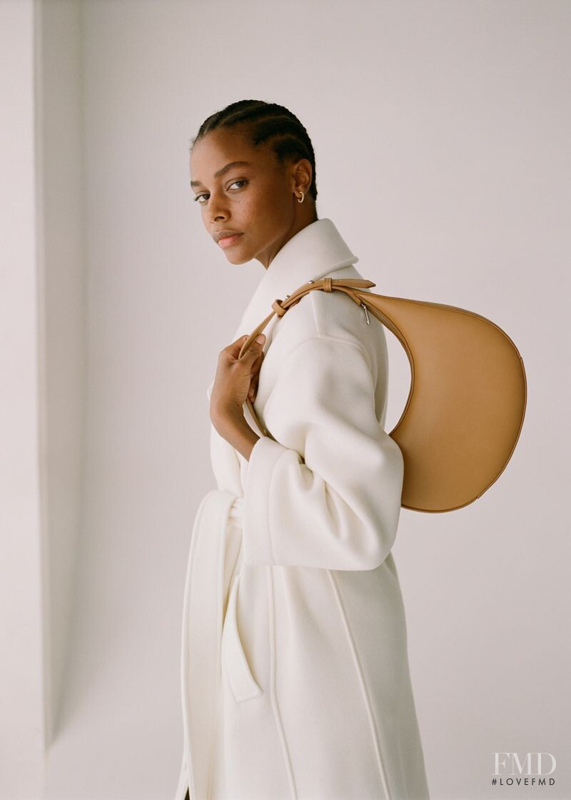 Karly Loyce featured in  the Mango Best Basics lookbook for Spring 2020