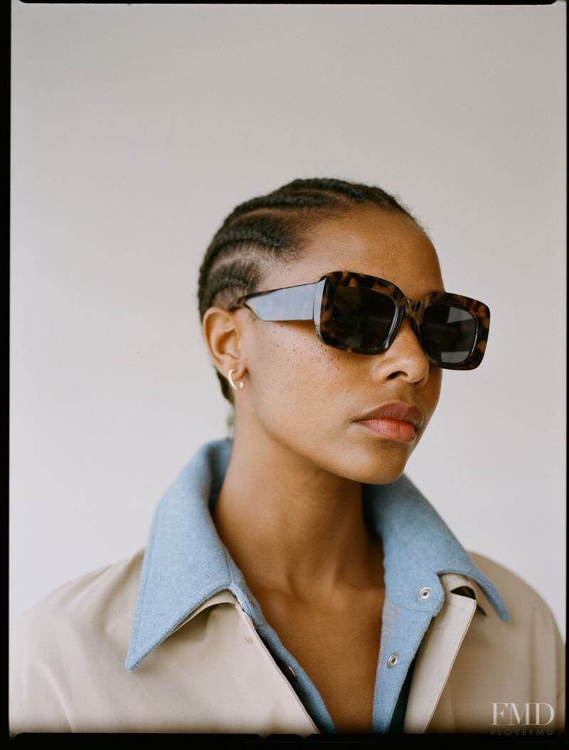 Karly Loyce featured in  the Mango Best Basics lookbook for Spring 2020