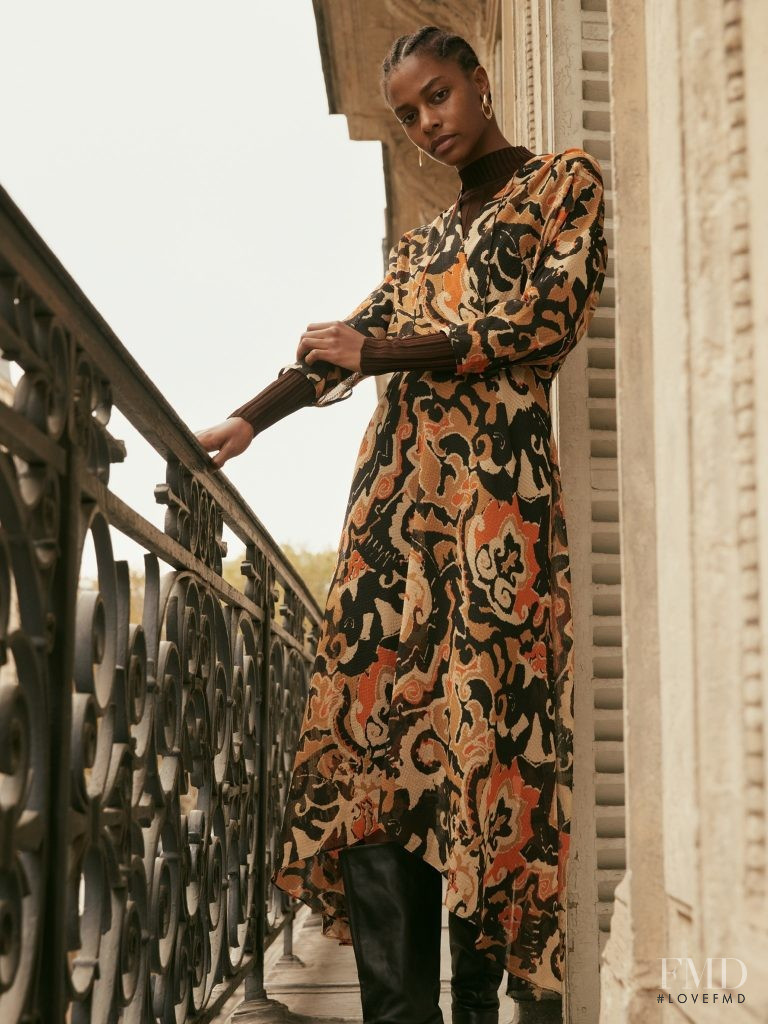 Karly Loyce featured in  the Mango advertisement for Autumn/Winter 2018