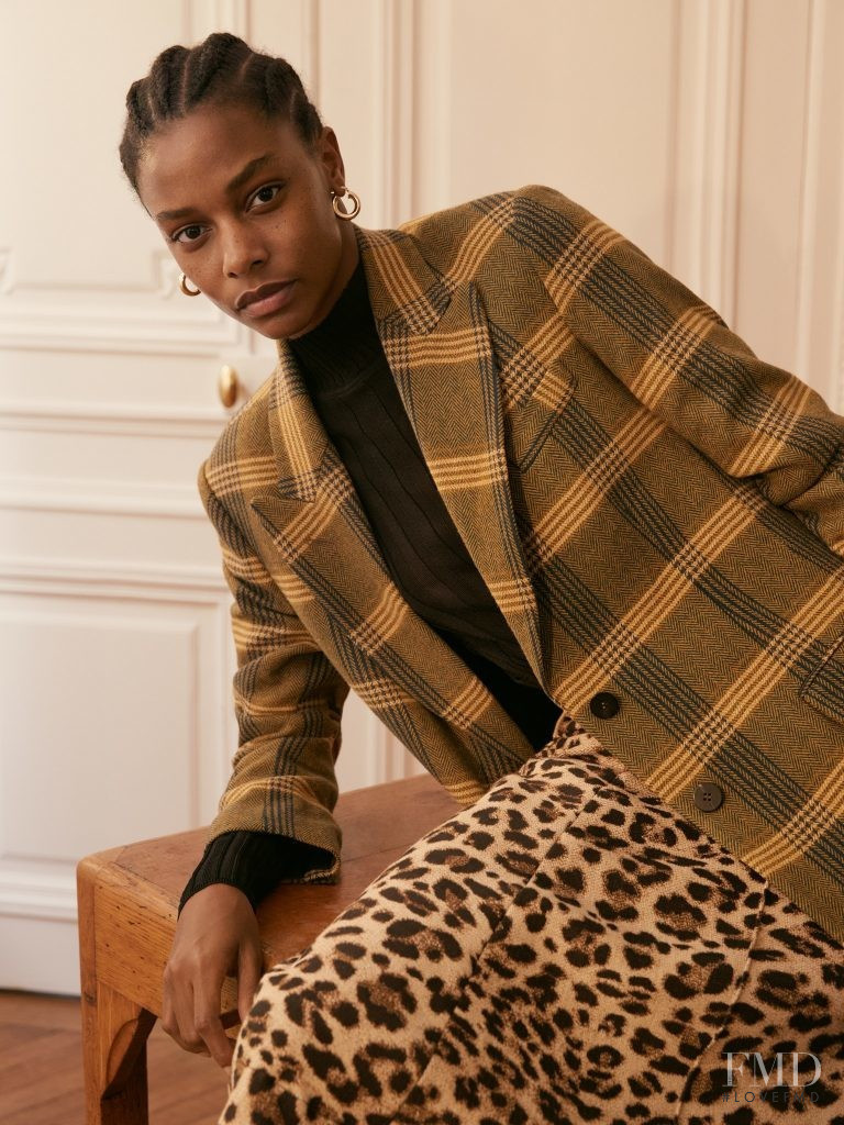 Karly Loyce featured in  the Mango advertisement for Autumn/Winter 2018