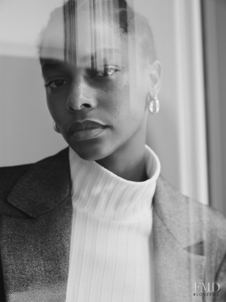 Karly Loyce featured in  the Mango advertisement for Autumn/Winter 2018