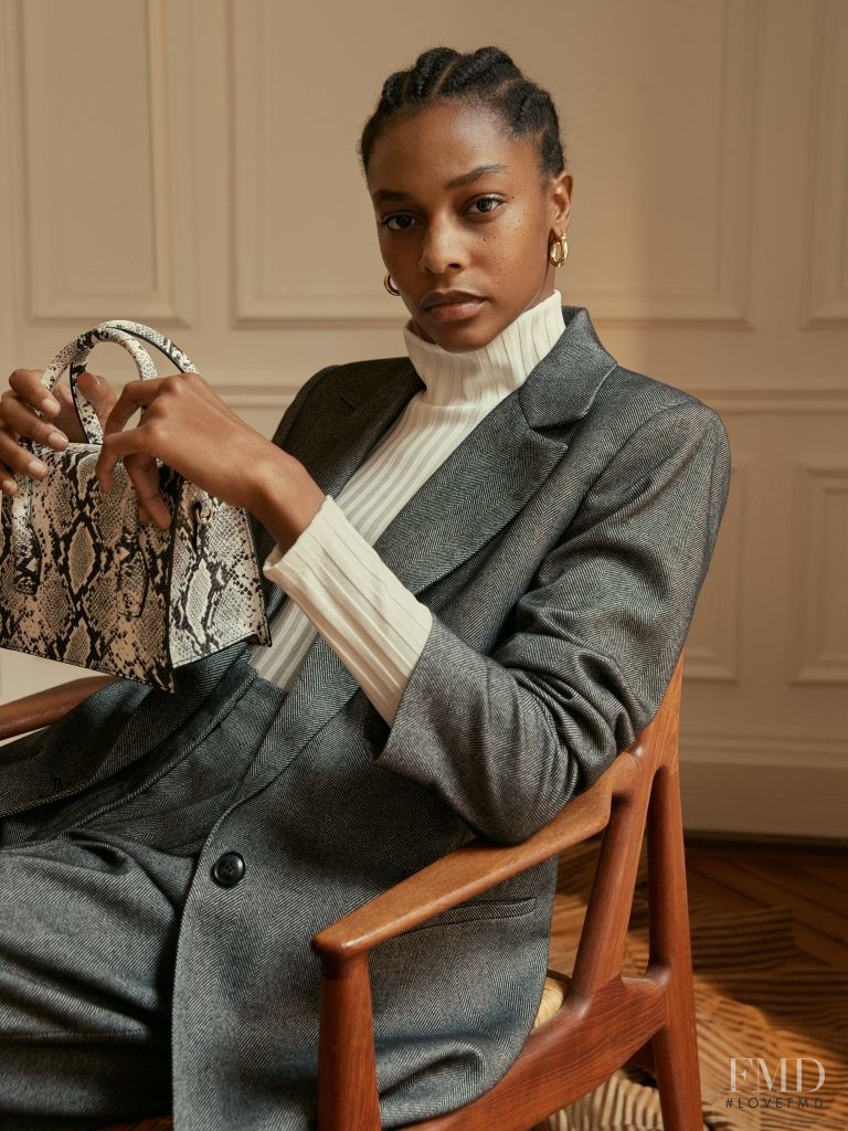 Karly Loyce featured in  the Mango advertisement for Autumn/Winter 2018