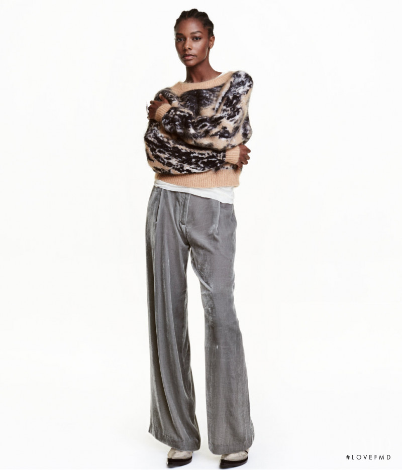 Karly Loyce featured in  the H&M Studio lookbook for Autumn/Winter 2016