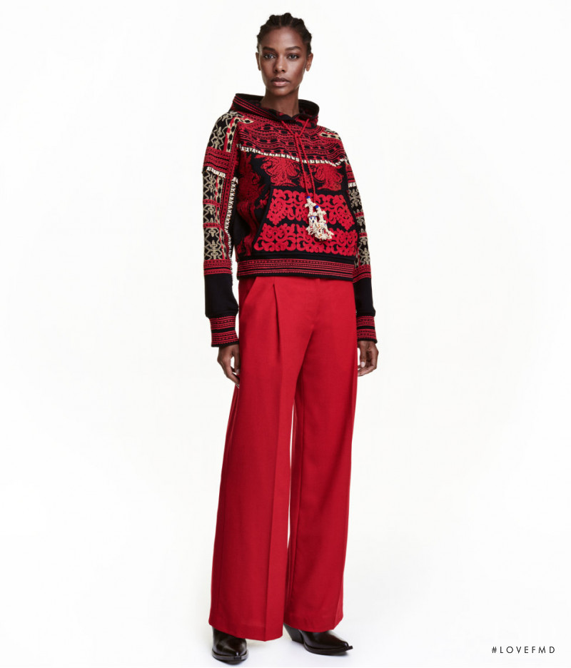 Karly Loyce featured in  the H&M Studio lookbook for Autumn/Winter 2016