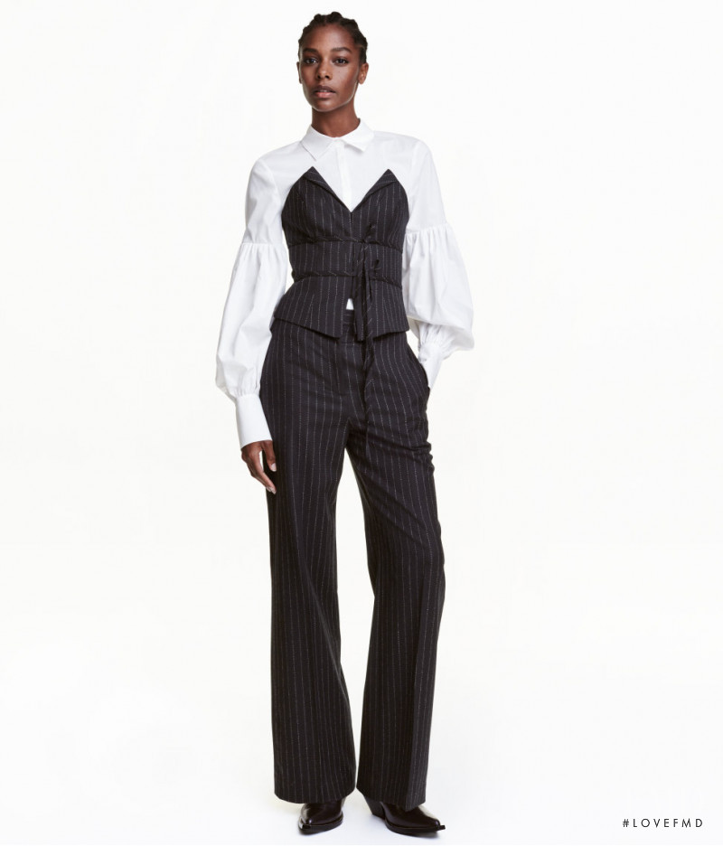 Karly Loyce featured in  the H&M Studio lookbook for Autumn/Winter 2016