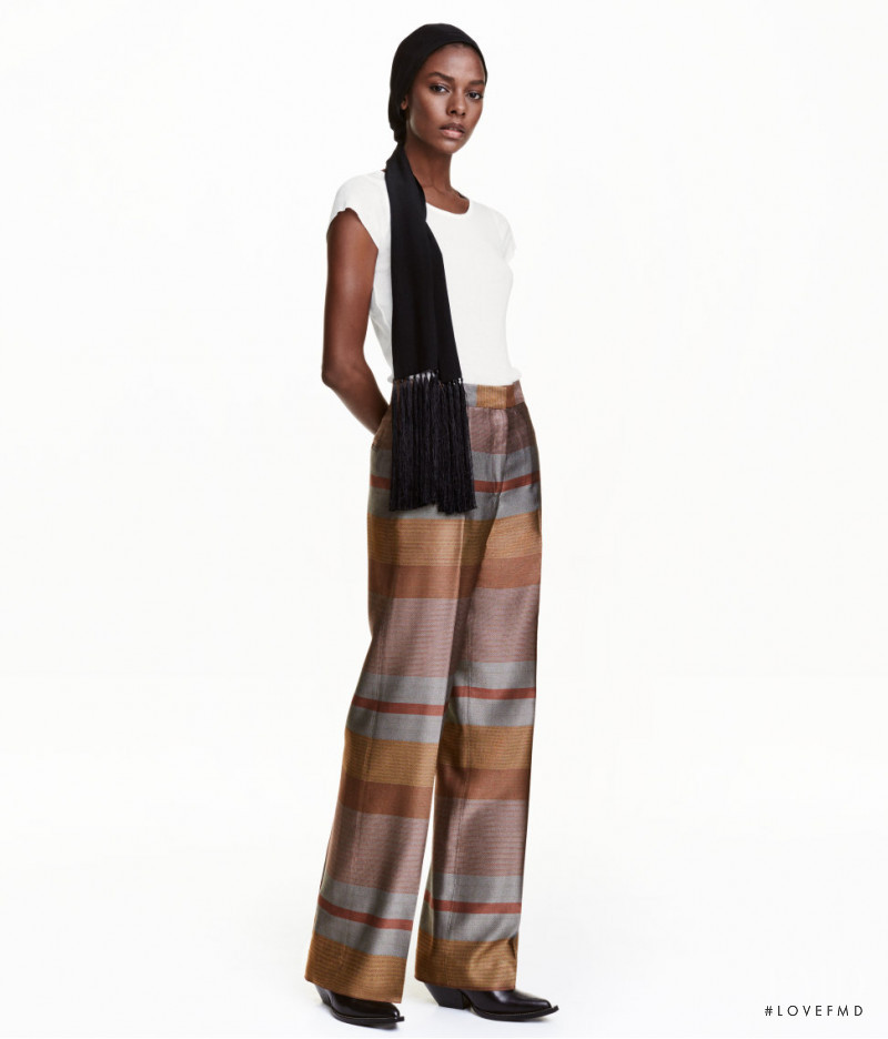 Karly Loyce featured in  the H&M Studio lookbook for Autumn/Winter 2016