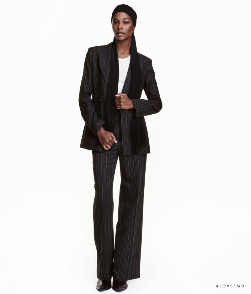 Karly Loyce featured in  the H&M Studio lookbook for Autumn/Winter 2016