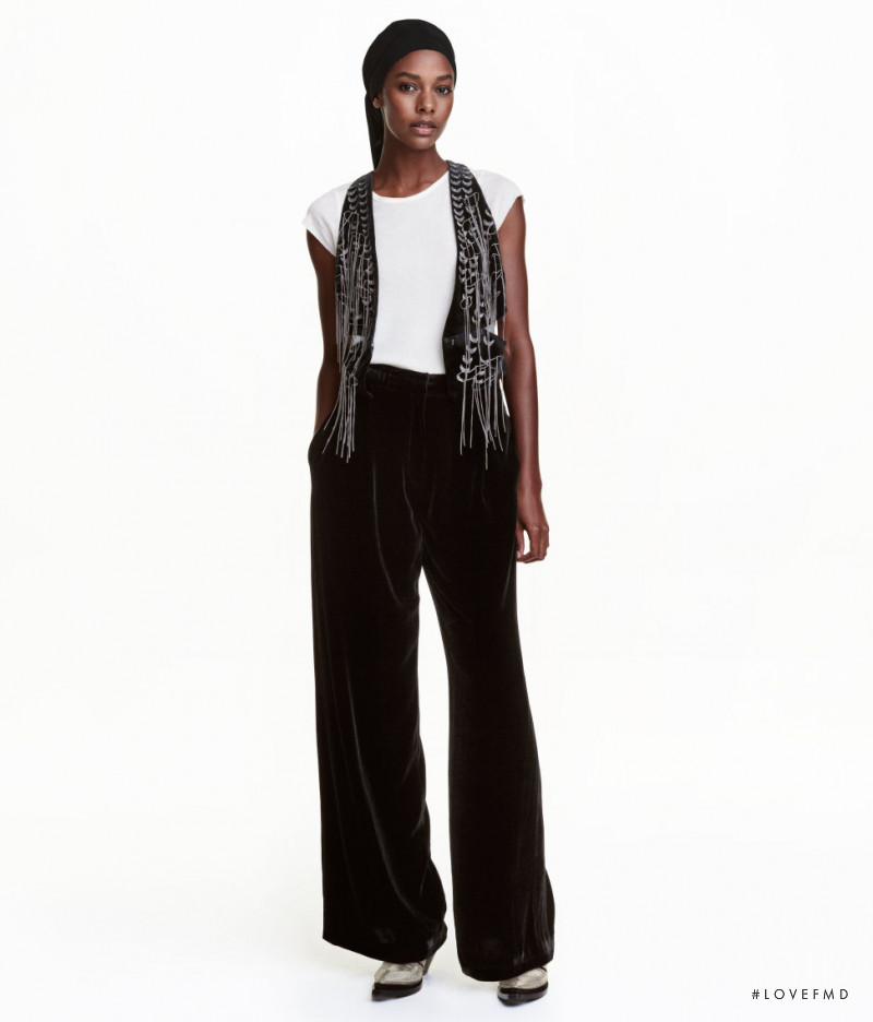 Karly Loyce featured in  the H&M Studio lookbook for Autumn/Winter 2016