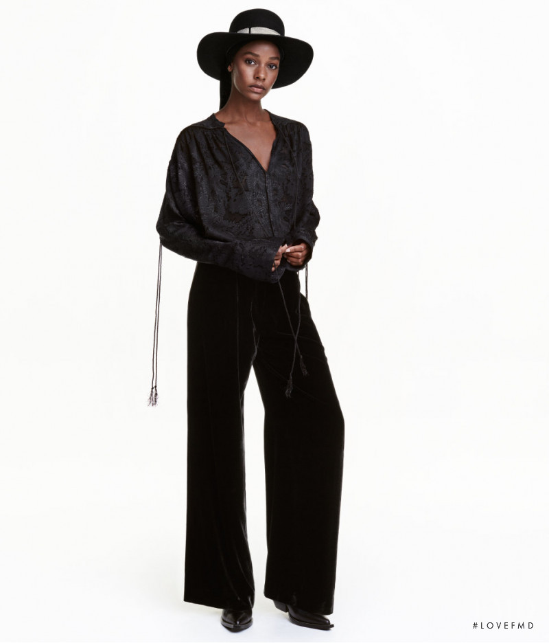 Karly Loyce featured in  the H&M Studio lookbook for Autumn/Winter 2016