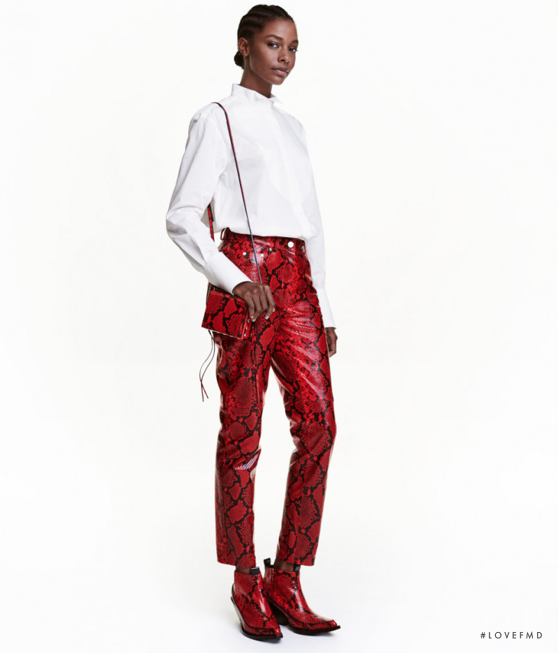 Karly Loyce featured in  the H&M Studio lookbook for Autumn/Winter 2016