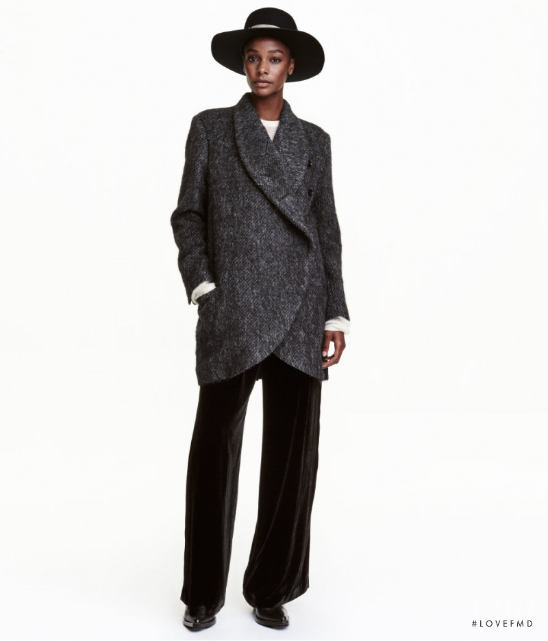 Karly Loyce featured in  the H&M Studio lookbook for Autumn/Winter 2016