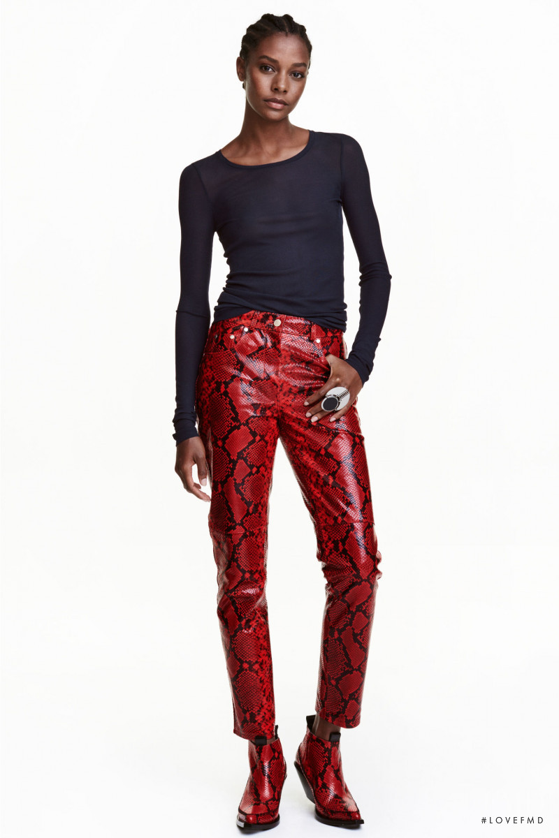 Karly Loyce featured in  the H&M Studio lookbook for Autumn/Winter 2016