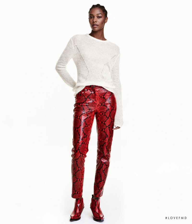 Karly Loyce featured in  the H&M Studio lookbook for Autumn/Winter 2016