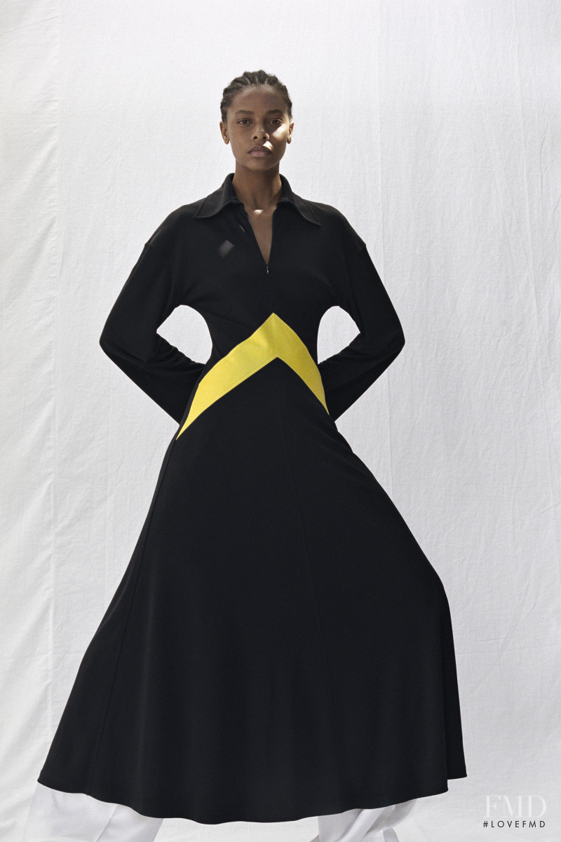 Karly Loyce featured in  the Celine lookbook for Pre-Fall 2017