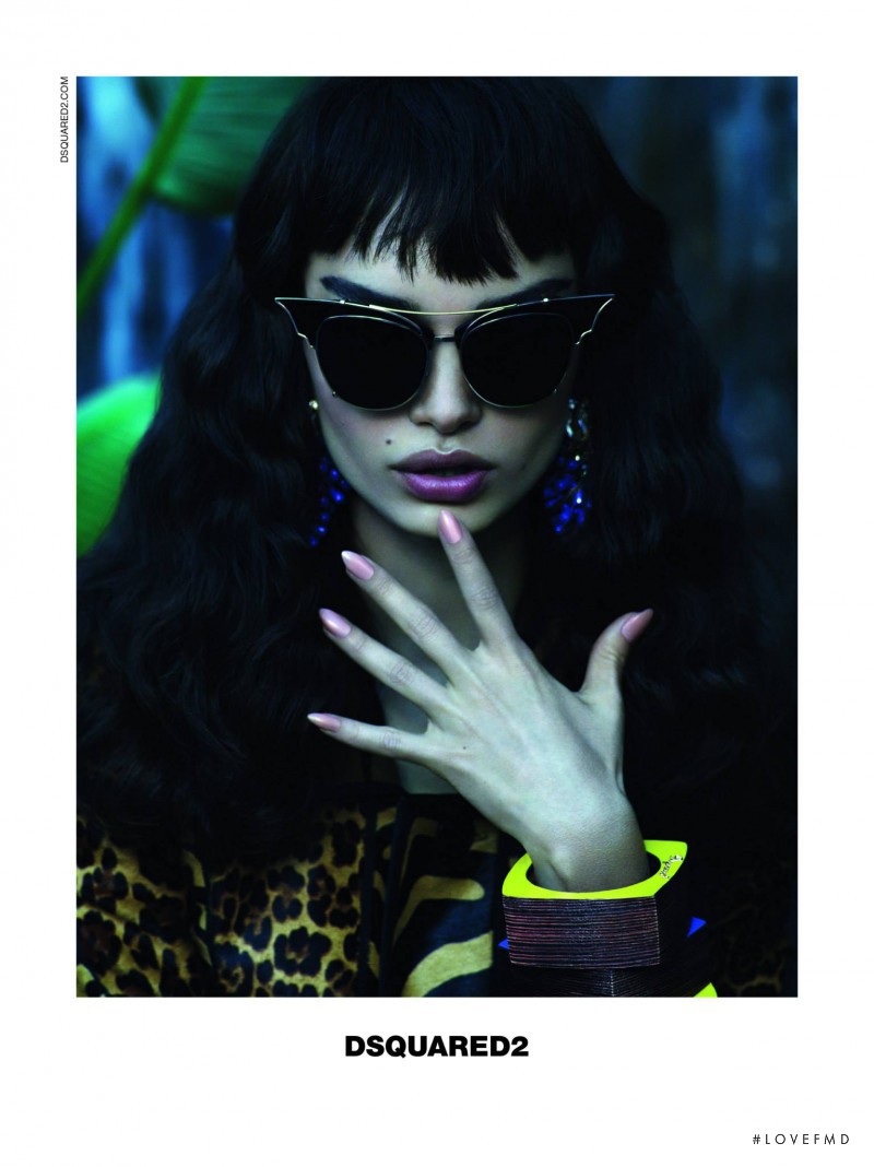 Luma Grothe featured in  the DSquared2 advertisement for Spring/Summer 2014