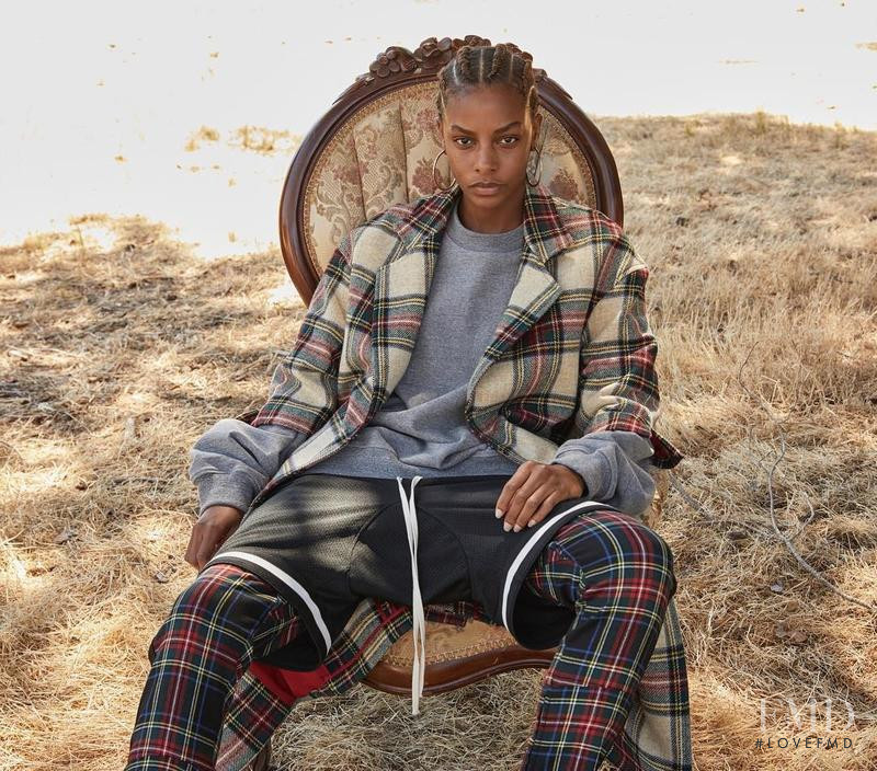 Karly Loyce featured in  the Fear Of God Fifth Collection  lookbook for Autumn/Winter 2017