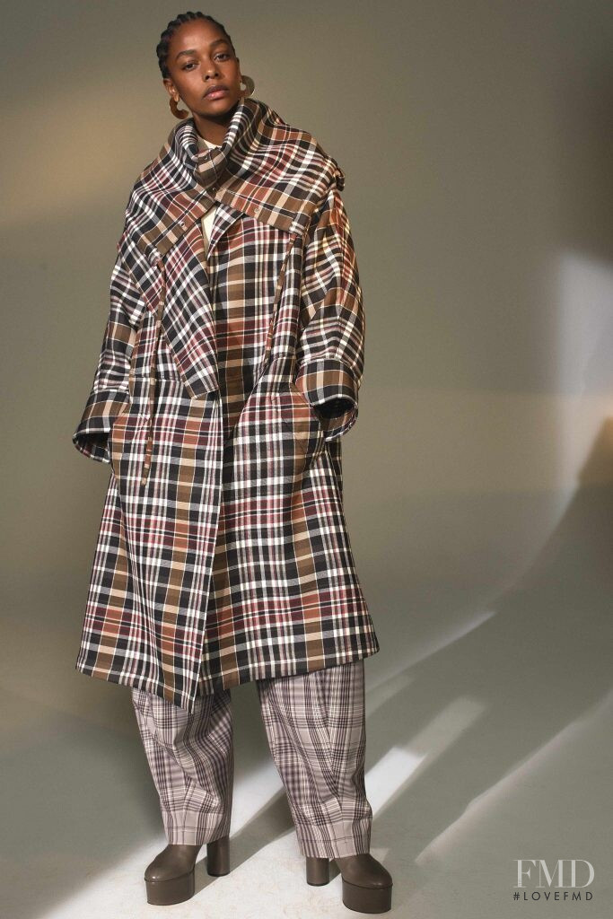 Karly Loyce featured in  the Derek Lam lookbook for Autumn/Winter 2019