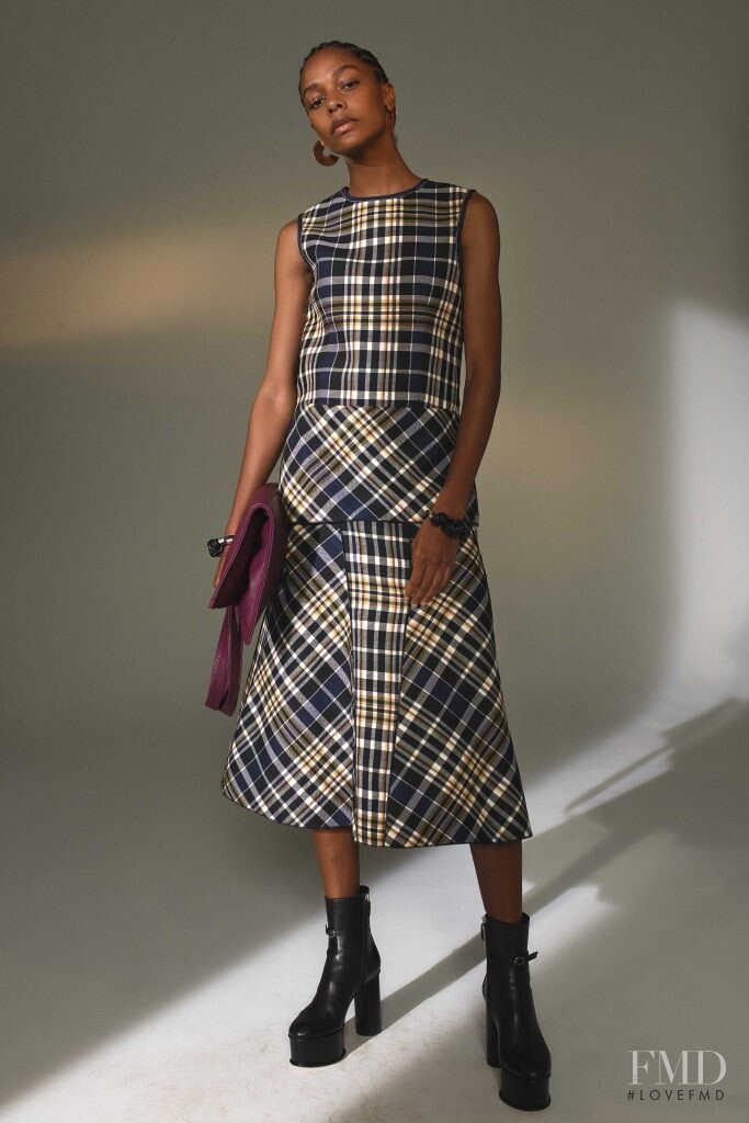 Karly Loyce featured in  the Derek Lam lookbook for Autumn/Winter 2019