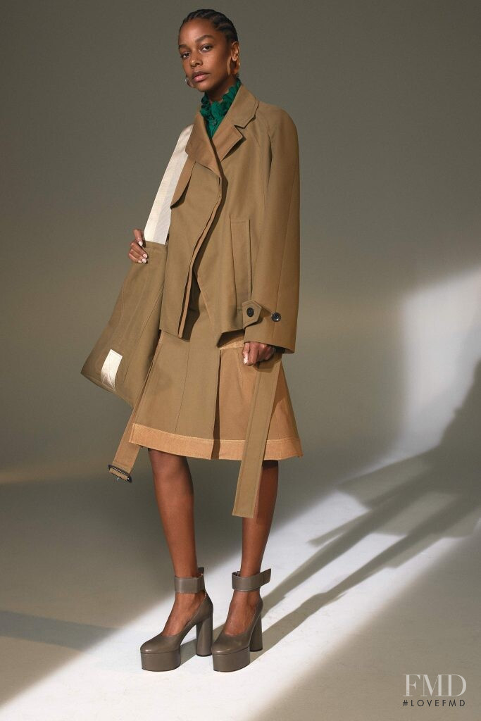 Karly Loyce featured in  the Derek Lam lookbook for Autumn/Winter 2019