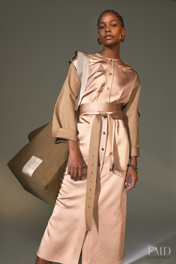 Karly Loyce featured in  the Derek Lam lookbook for Autumn/Winter 2019