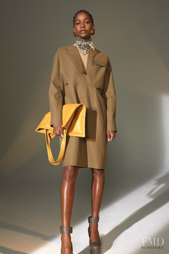 Karly Loyce featured in  the Derek Lam lookbook for Autumn/Winter 2019