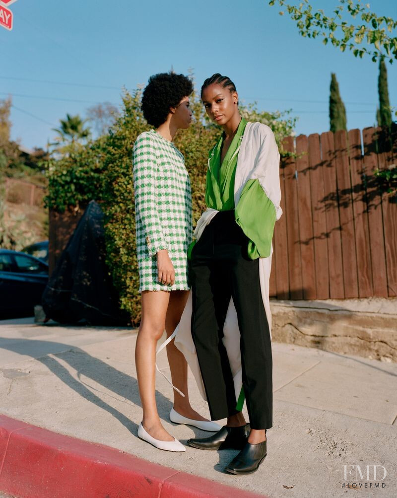 Karly Loyce featured in  the Barneys New York Set in Stone lookbook for Spring/Summer 2019