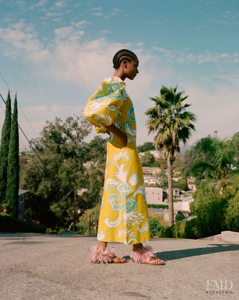Karly Loyce featured in  the Barneys New York Set in Stone lookbook for Spring/Summer 2019