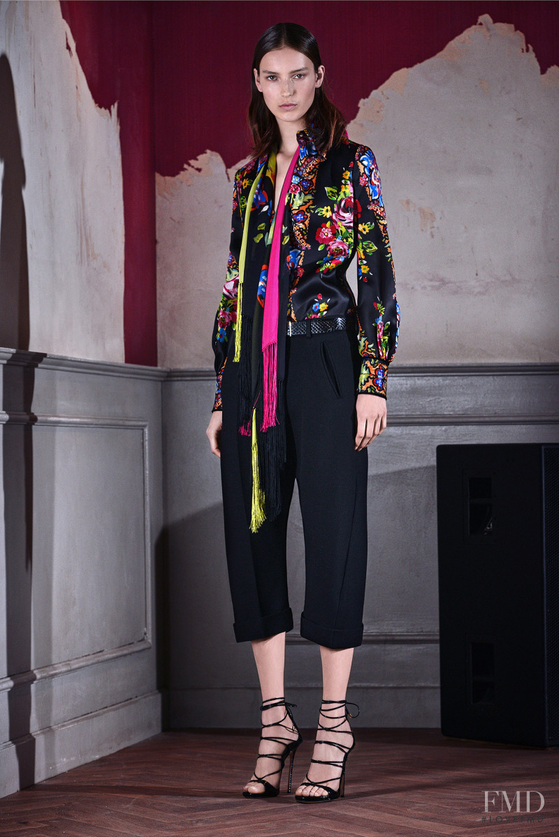 Julia Bergshoeff featured in  the DSquared2 lookbook for Pre-Fall 2015