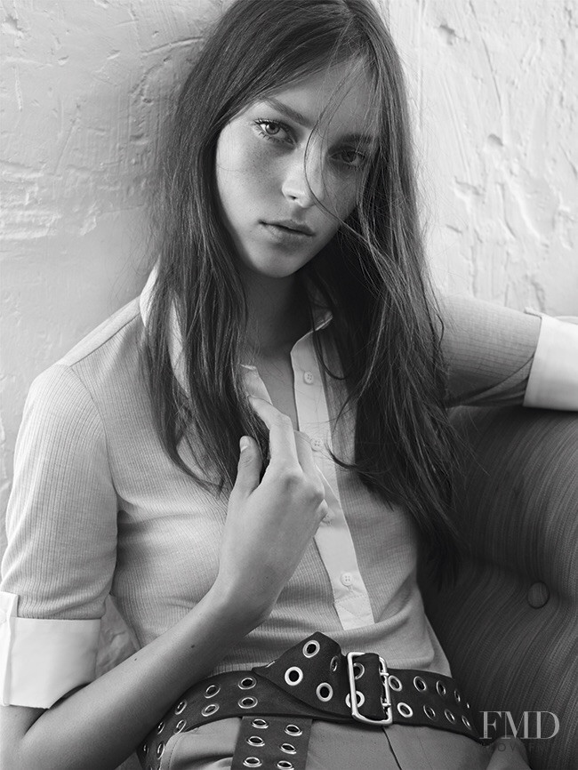 Julia Bergshoeff featured in  the Adolfo Dominguez advertisement for Spring/Summer 2015