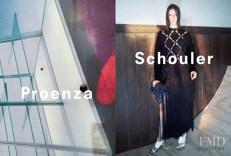 Julia Bergshoeff featured in  the Proenza Schouler advertisement for Spring/Summer 2015