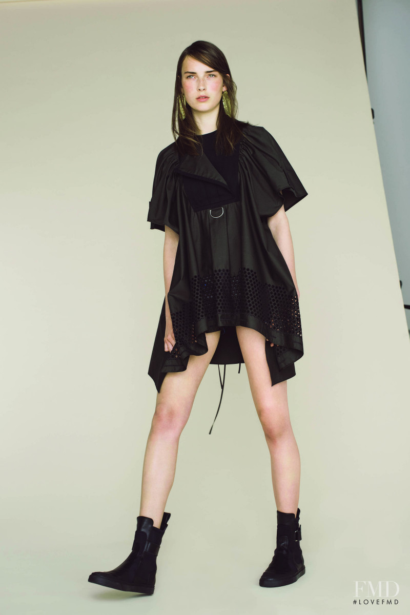 Julia Bergshoeff featured in  the Paco Rabanne lookbook for Resort 2016