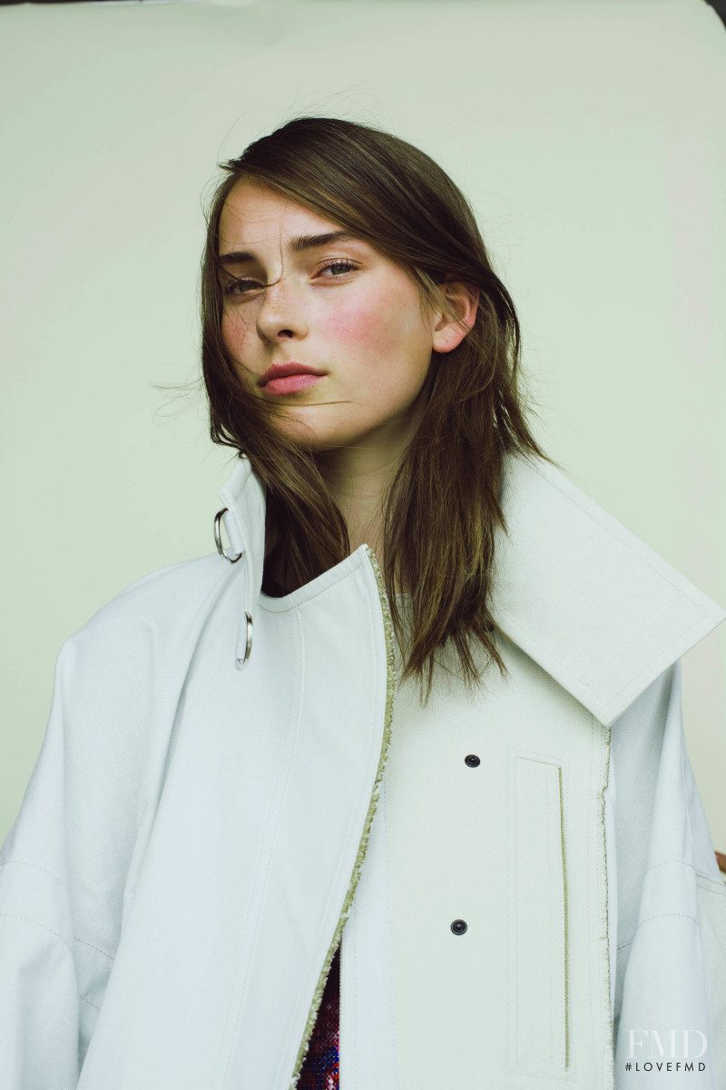 Julia Bergshoeff featured in  the Paco Rabanne lookbook for Resort 2016