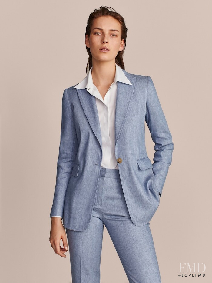 Julia Bergshoeff featured in  the Massimo Dutti Limited Edition Vol II lookbook for Summer 2019