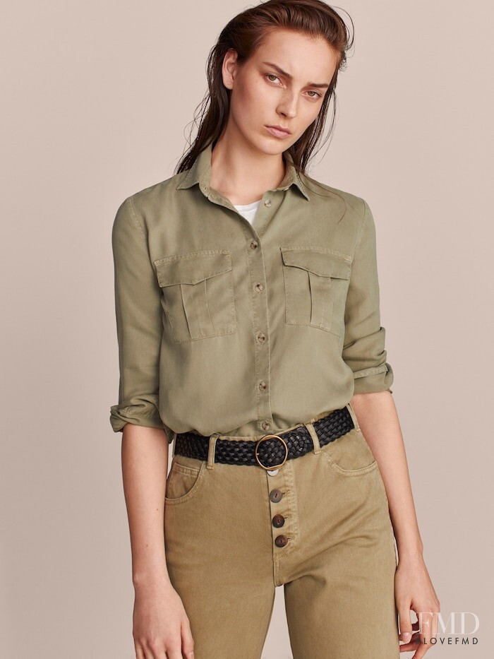 Julia Bergshoeff featured in  the Massimo Dutti Limited Edition Vol II lookbook for Summer 2019