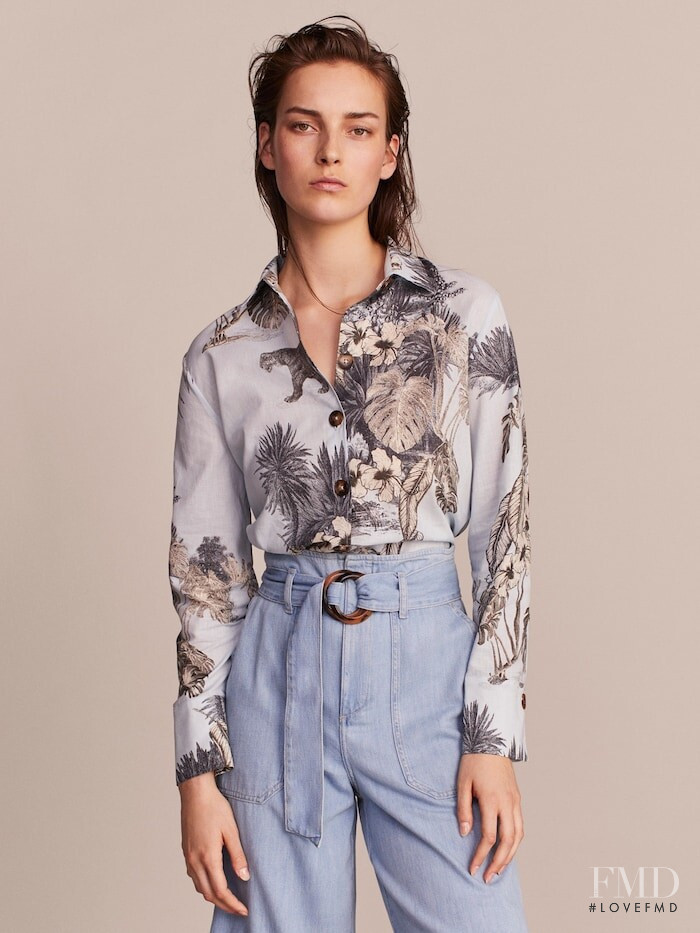 Julia Bergshoeff featured in  the Massimo Dutti Limited Edition Vol II lookbook for Summer 2019