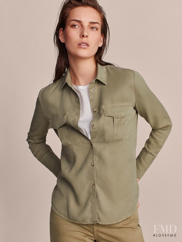 Julia Bergshoeff featured in  the Massimo Dutti Limited Edition Vol II lookbook for Summer 2019