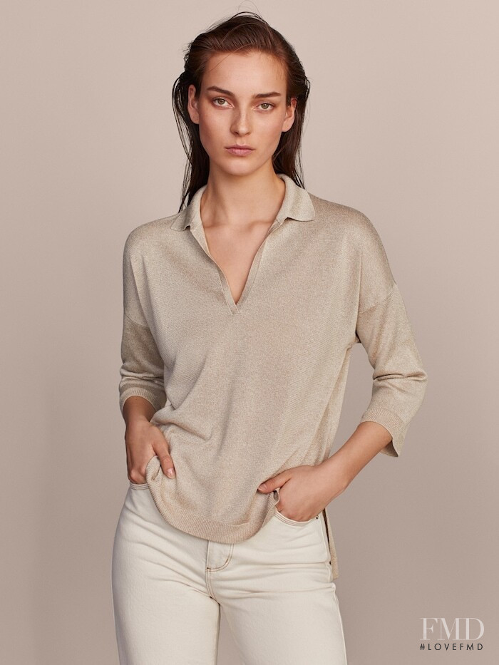 Julia Bergshoeff featured in  the Massimo Dutti Limited Edition Vol II lookbook for Summer 2019