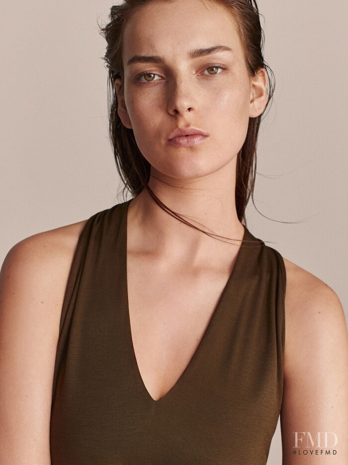 Julia Bergshoeff featured in  the Massimo Dutti Limited Edition Vol II lookbook for Summer 2019