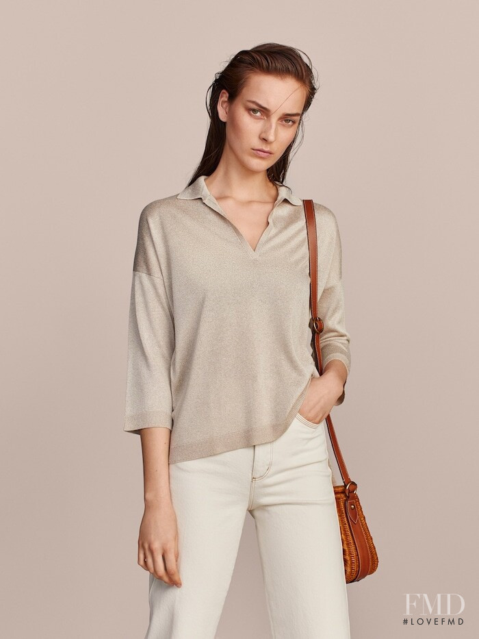 Julia Bergshoeff featured in  the Massimo Dutti Limited Edition Vol II lookbook for Summer 2019