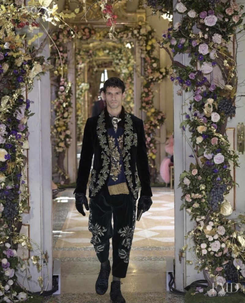 Alfredo Nemer featured in  the Dolce & Gabbana Alta Moda fashion show for Autumn/Winter 2019
