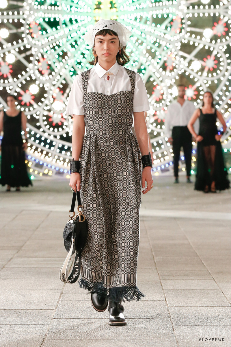 Maryel Uchida featured in  the Christian Dior fashion show for Resort 2021
