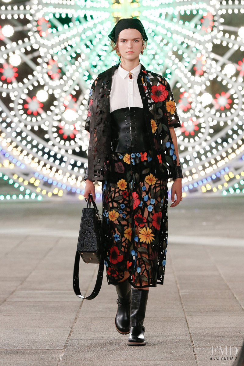 Britt Ensink featured in  the Christian Dior fashion show for Resort 2021