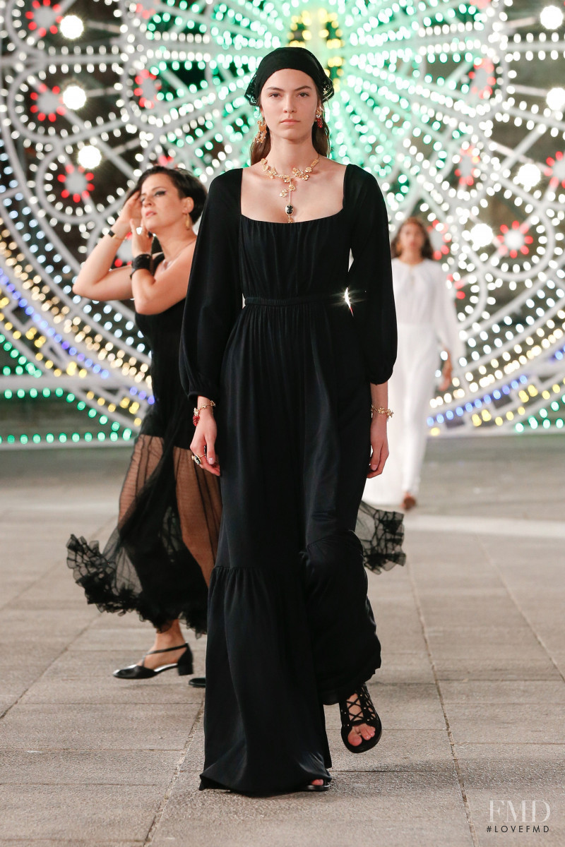 Alberte Mortensen featured in  the Christian Dior fashion show for Resort 2021
