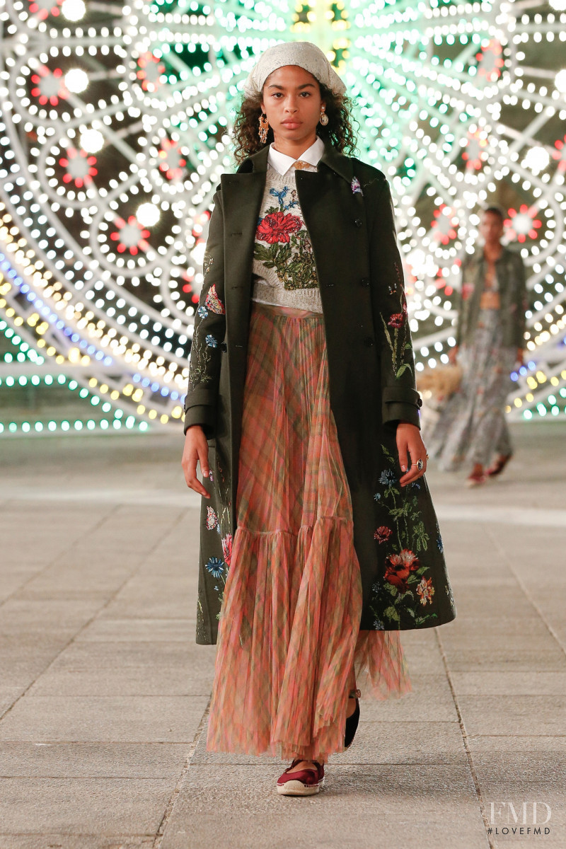 Zoe Thaets featured in  the Christian Dior fashion show for Resort 2021