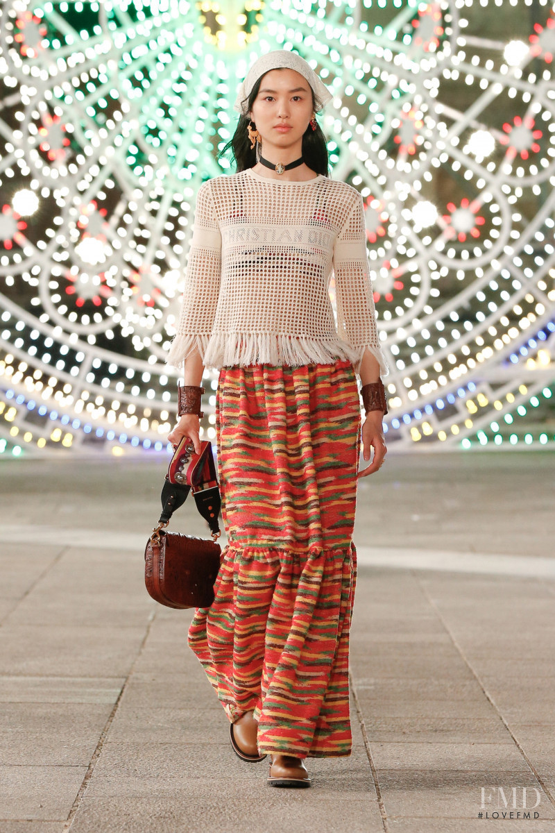Estelle Chen featured in  the Christian Dior fashion show for Resort 2021