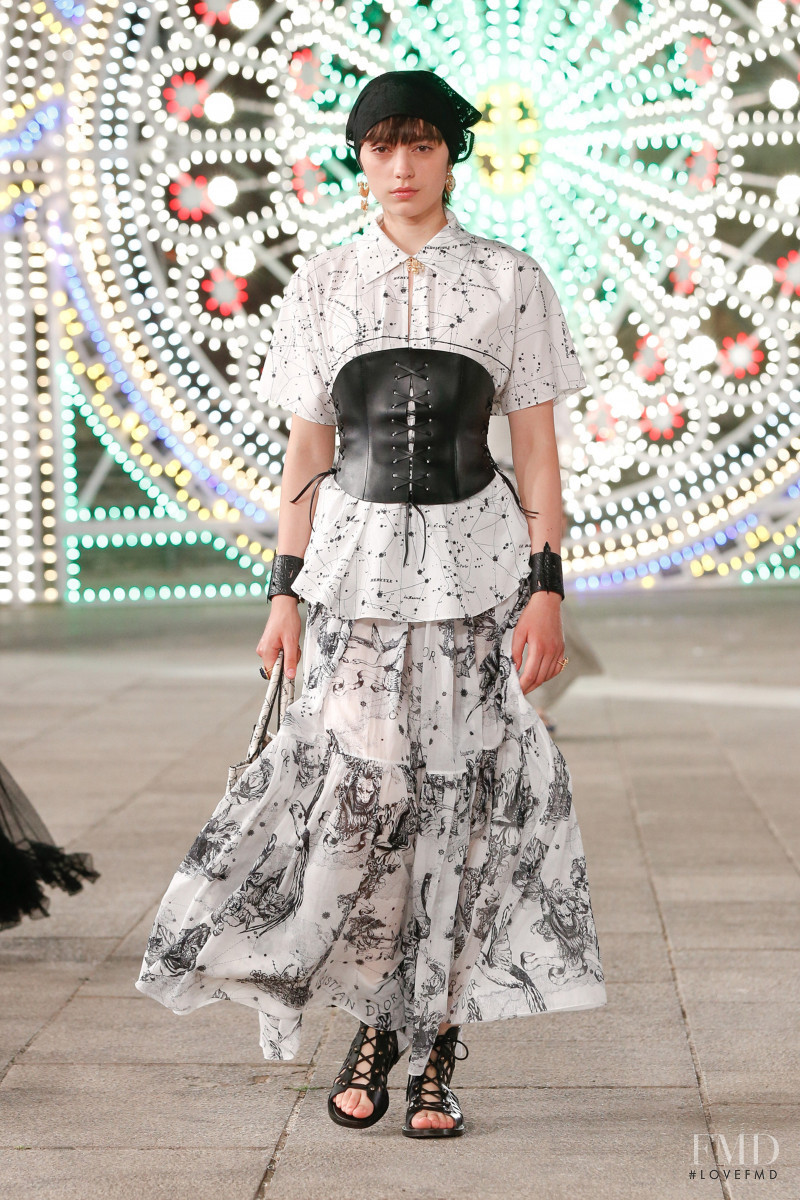 Ninouk Akkerman featured in  the Christian Dior fashion show for Resort 2021