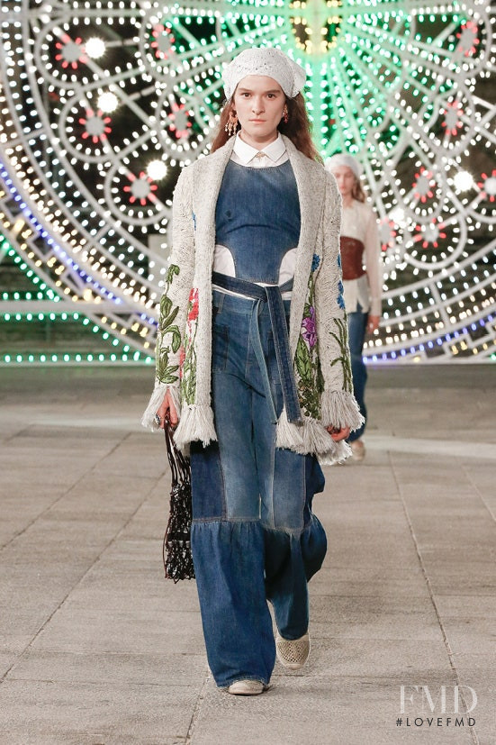 Mica Tosi featured in  the Christian Dior fashion show for Resort 2021