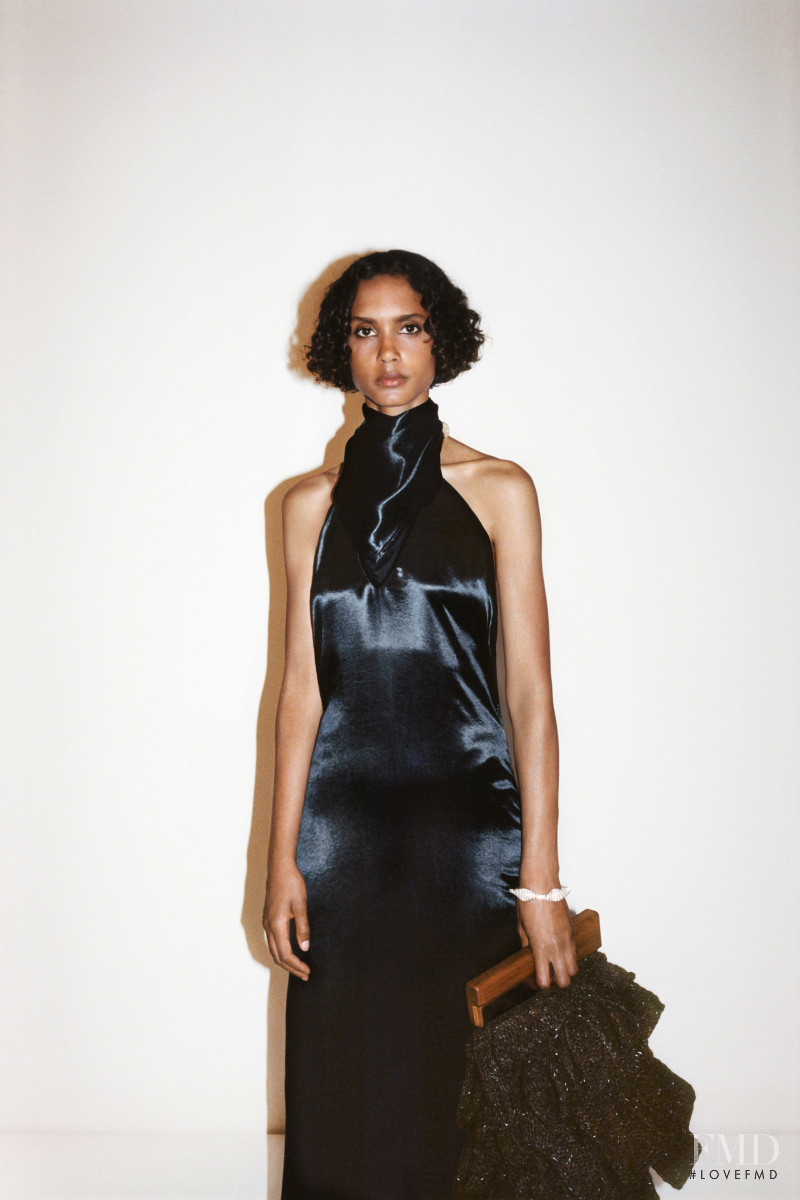 Malaika Holmen featured in  the Bottega Veneta lookbook for Resort 2021