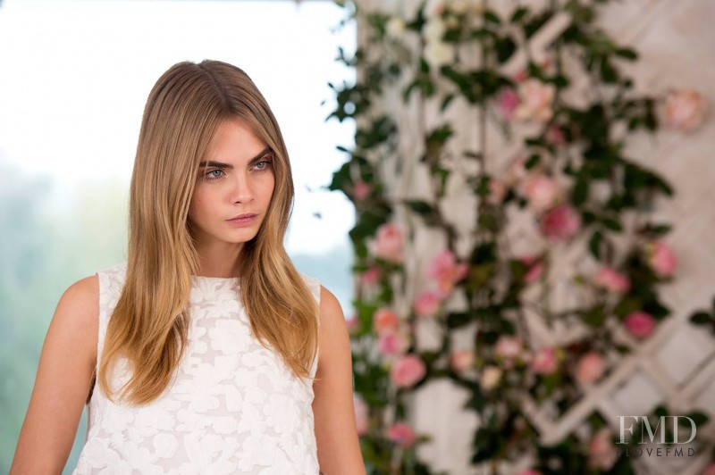 Cara Delevingne featured in  the Mulberry advertisement for Spring/Summer 2014