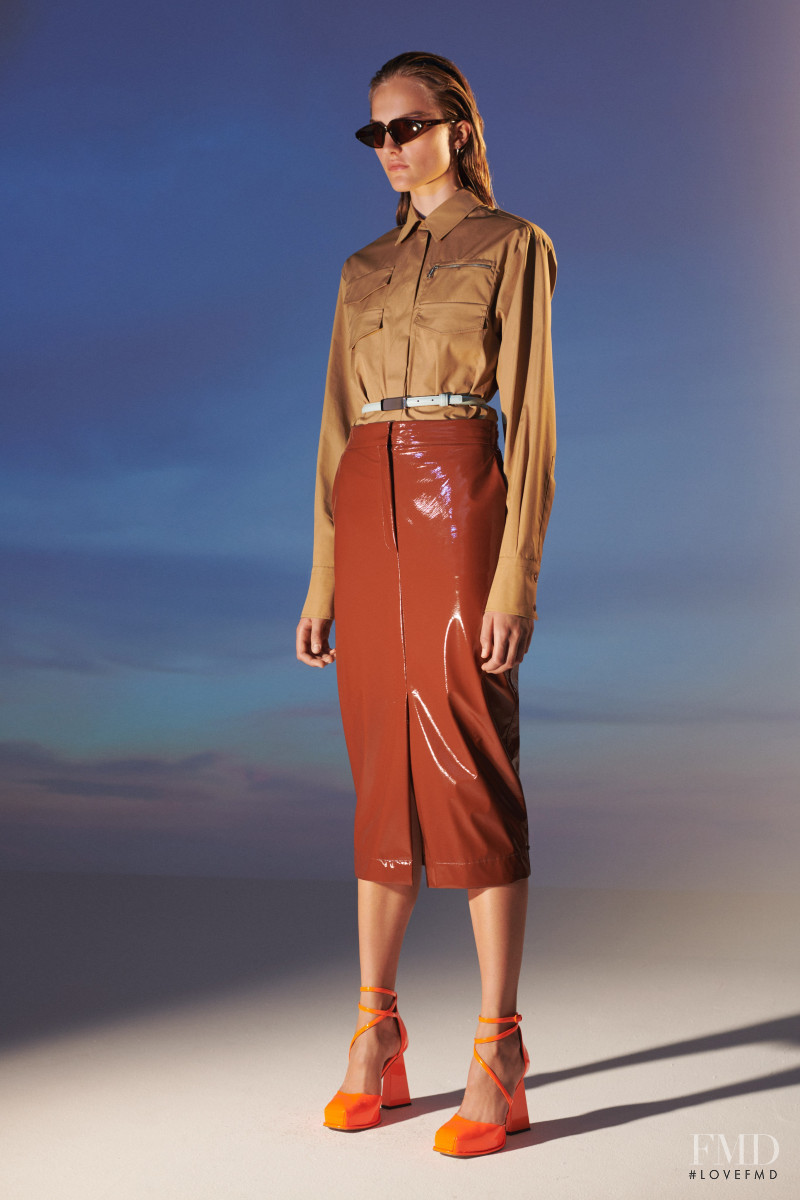 Josefine Lynderup featured in  the Sportmax lookbook for Resort 2021